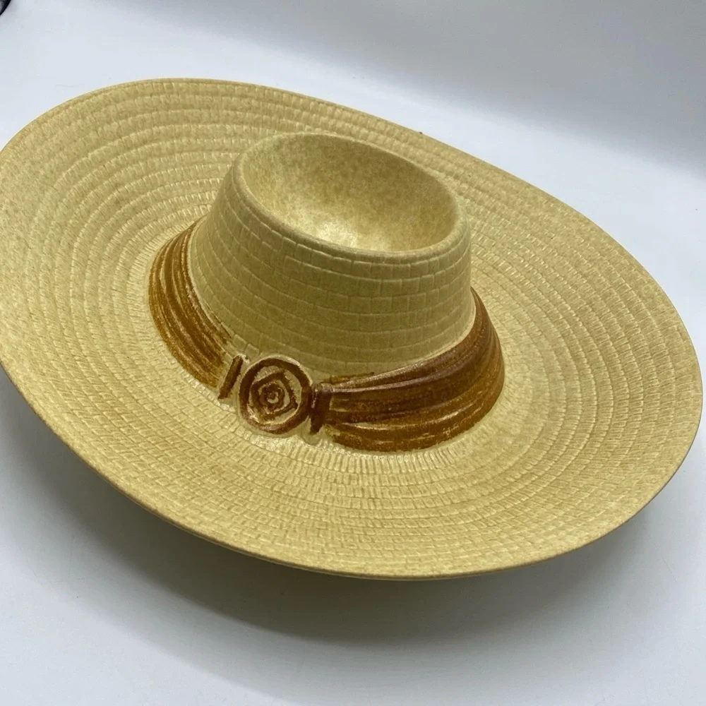 Vintage Sombrero/Cowboy Hat Chips and Dip Serving Dish Party Taco Tuesday Craft